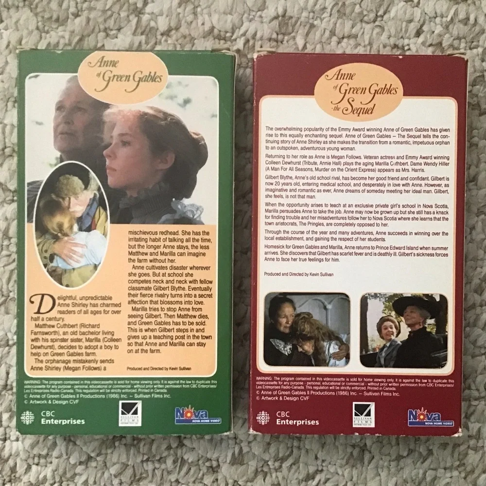 Anne of Green Gables VHS Set - Picture 2 of 4